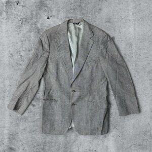 Vintage Polo University Club by Ralph Lauren Men’s Wool Blazer 40R Gray Plaid US